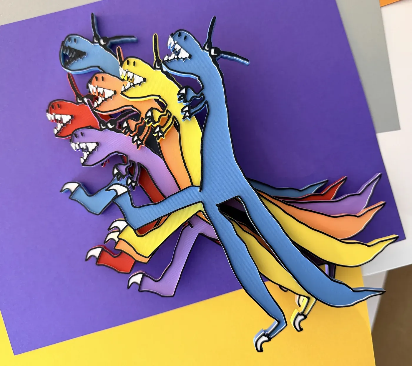 Los dragones de colores de Juan Tomás, foto original